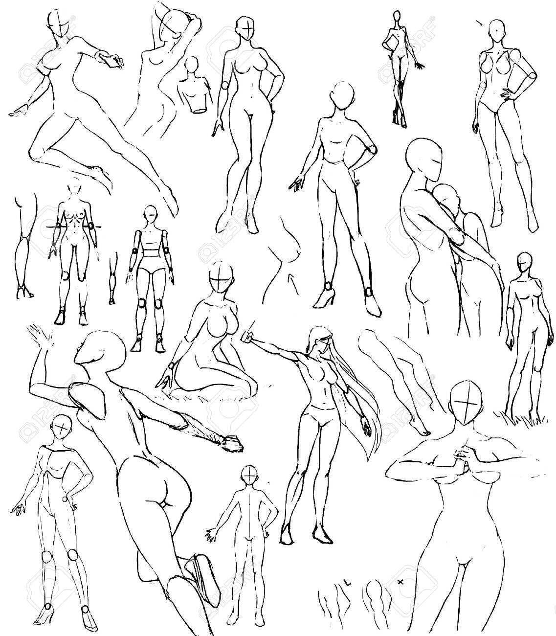 Tutorial Of Drawing A Female Body Drawing The Human Body Step By 
