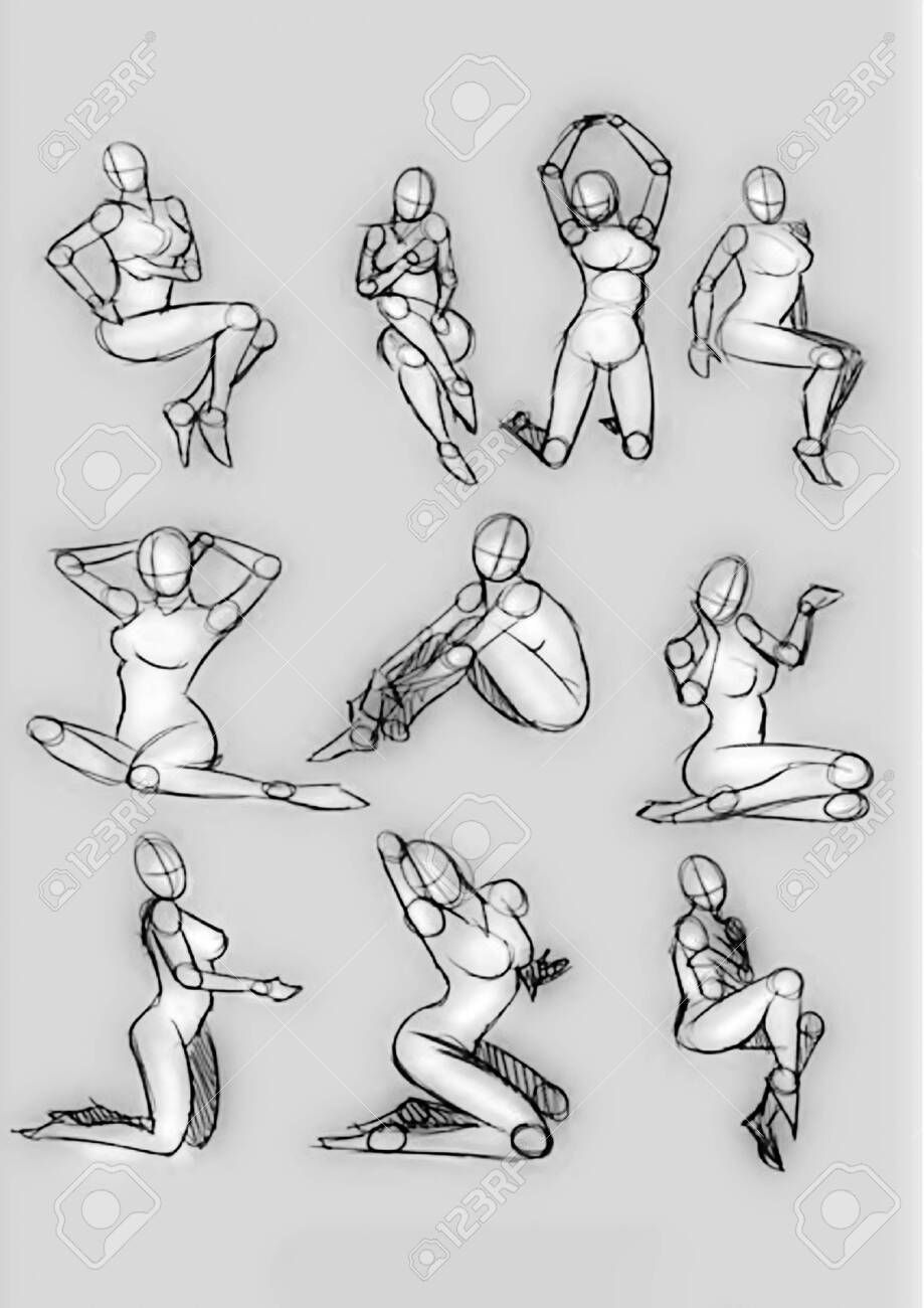 how to draw a body female
