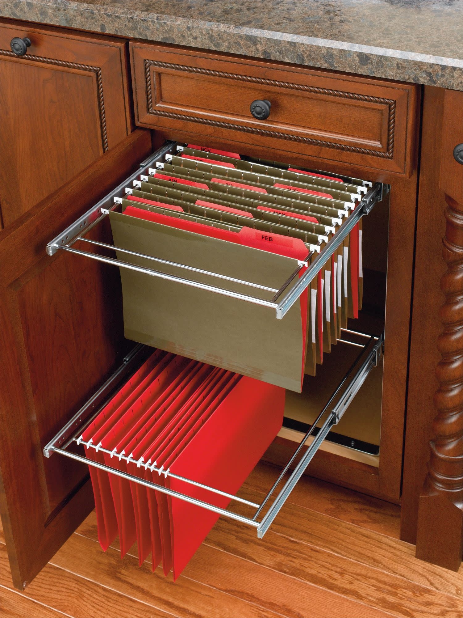 Two Tier File Drawer System