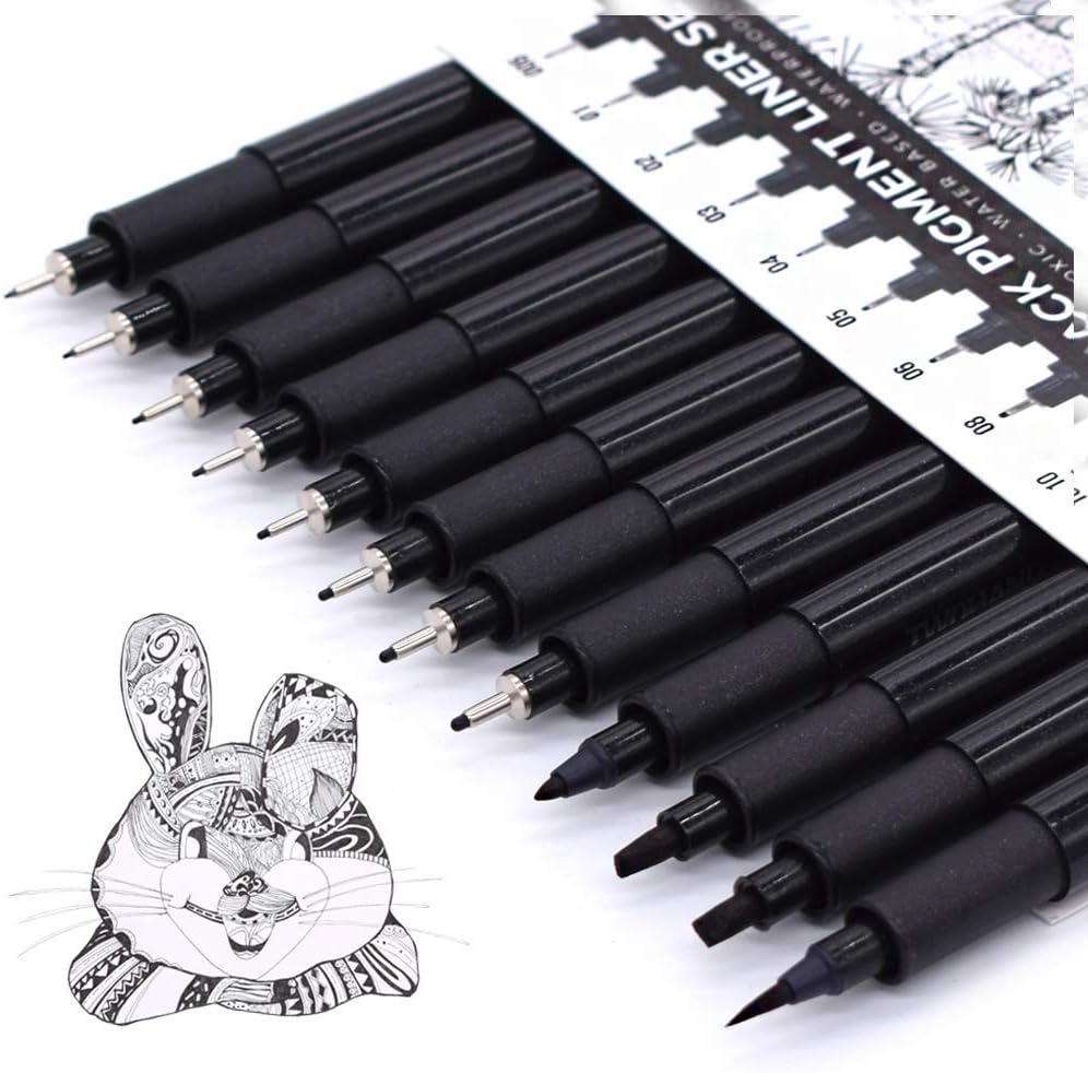 TWOHANDS Micro Pigment Pens Fine Point Black Indonesia Ubuy