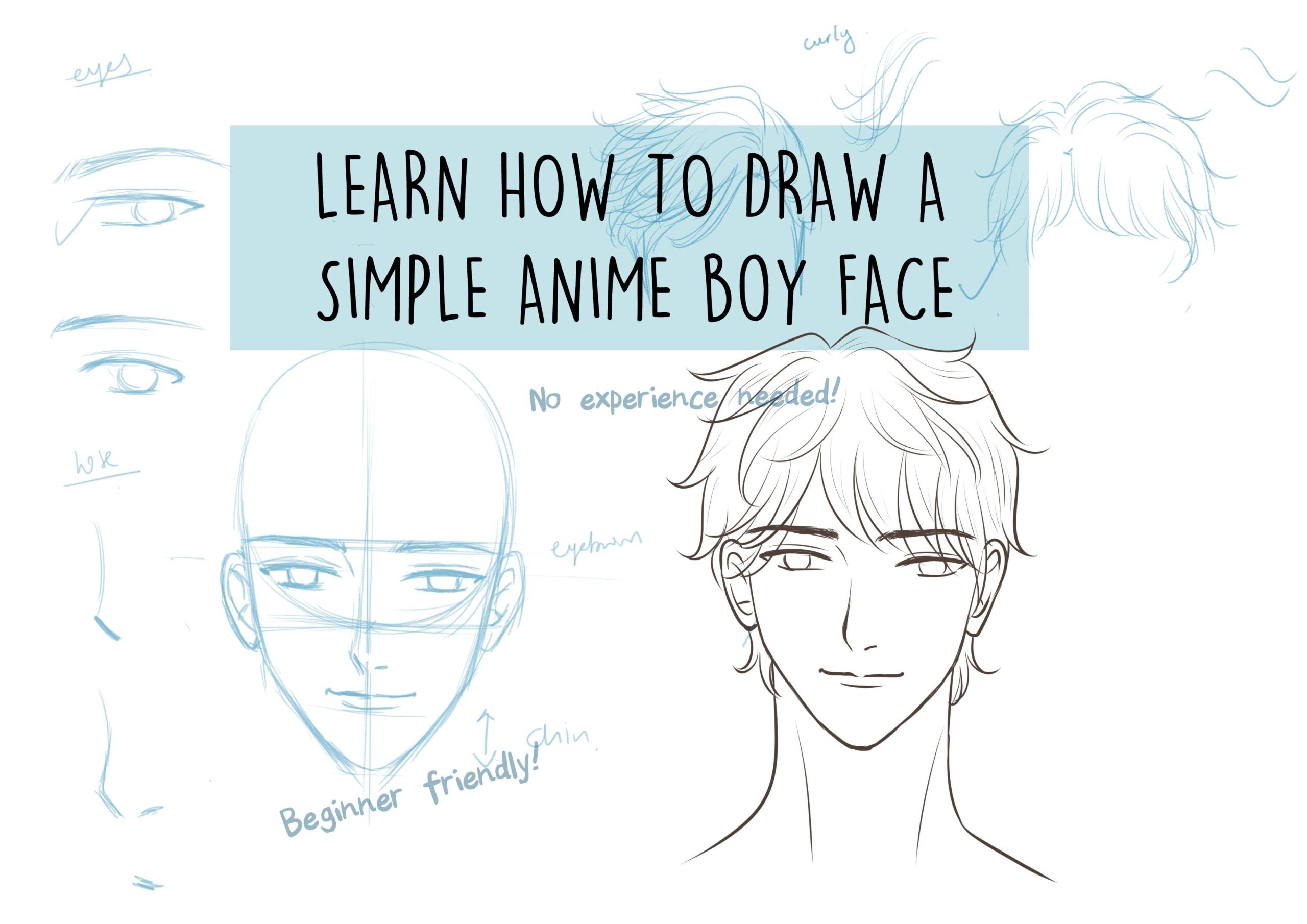 Ultimate Beginner s Guide To Drawing Male Anime Face Veldymort Co Skillshare