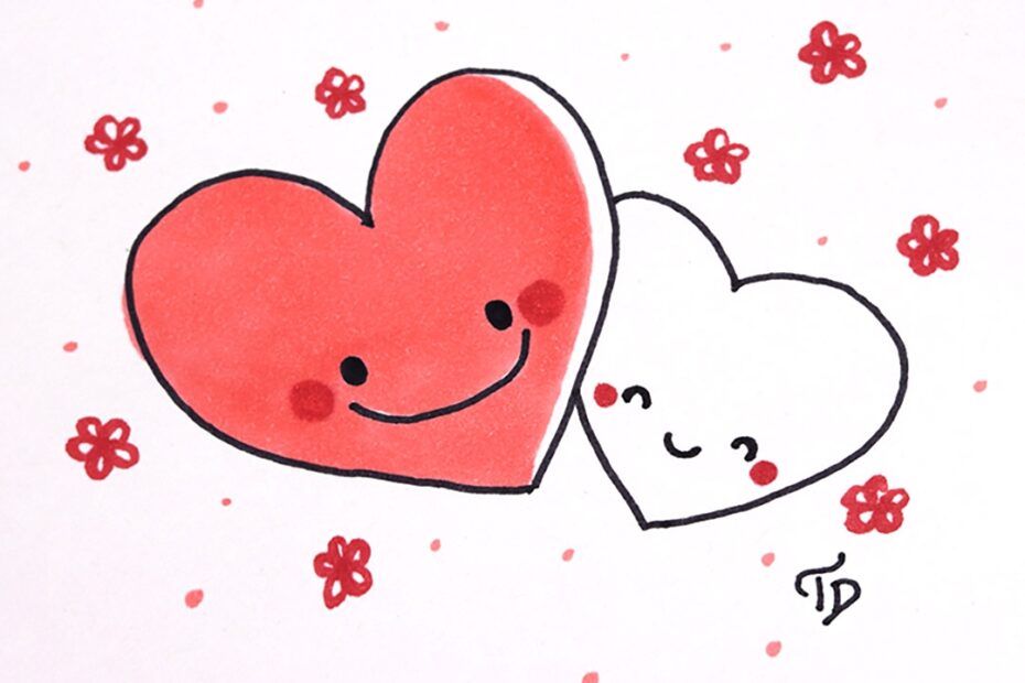 Valentine s Day Doodles Quick And Easy Drawing Tutorial For Beginners