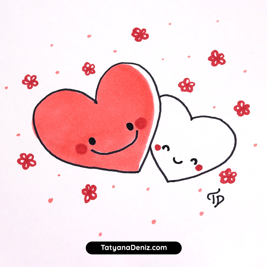 Valentine s Day Doodles Quick And Easy Drawing Tutorial For Beginners