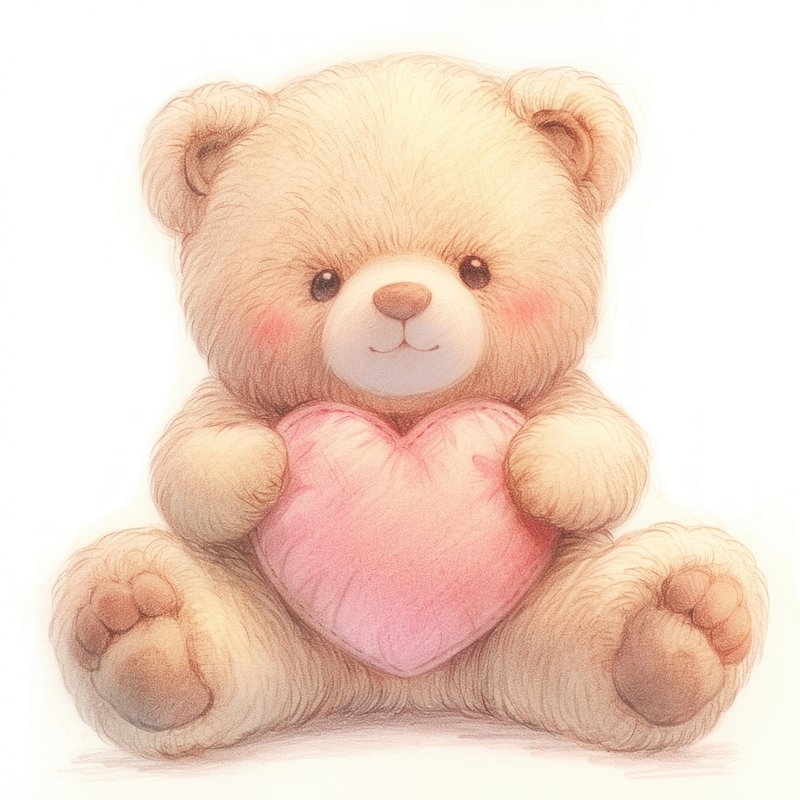Valentines Teddy Bear Drawing Images Free Photos PNG Stickers 