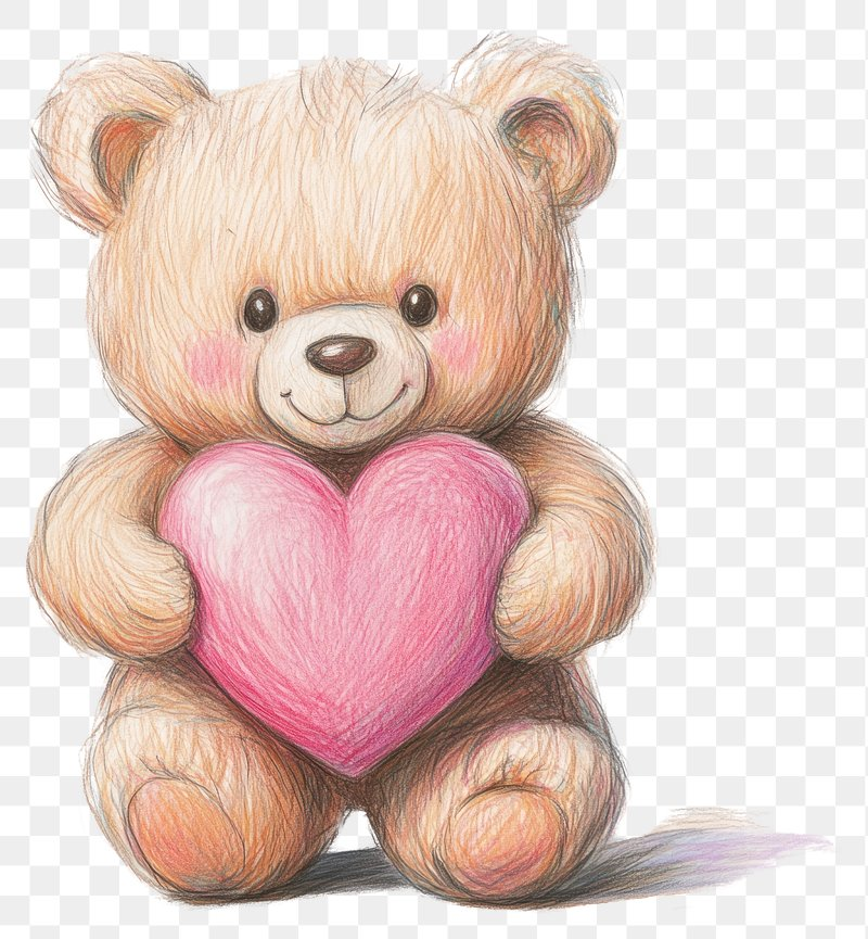 Valentines Teddy Bear Drawing Images Free Photos PNG Stickers 