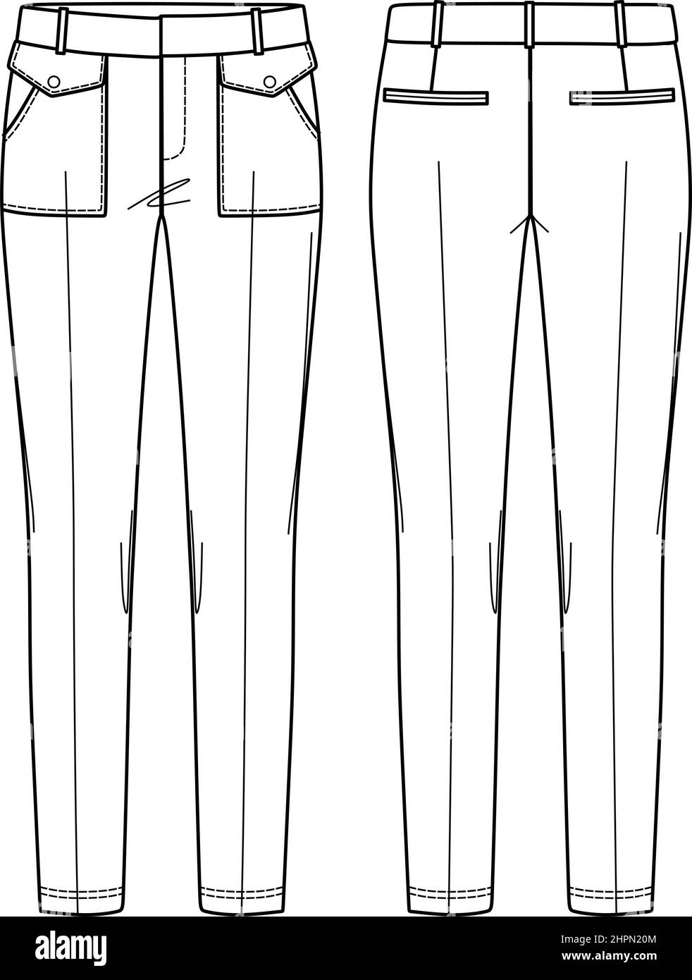 drawing trousers