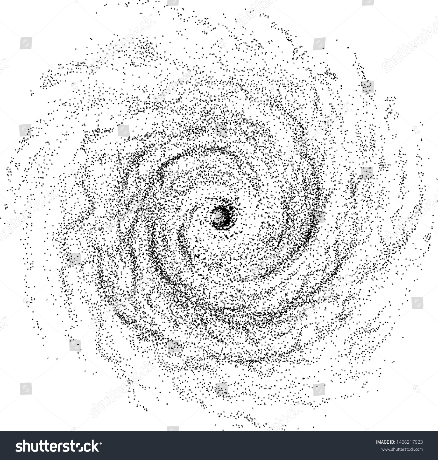 Vektor Stok Hurricane Illustration Drawing Engraving Ink Line Tanpa Royalti 1406217923 Shutterstock