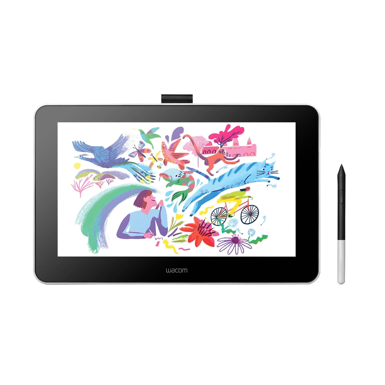 Wacom One Digital Drawing Tablet Tampilan Grafis 13 3 Inci Untuk Pemula Seni Dan Animasi