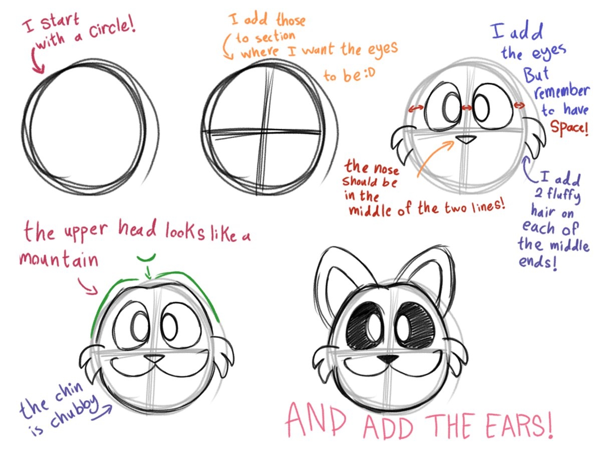 smiling critters drawing