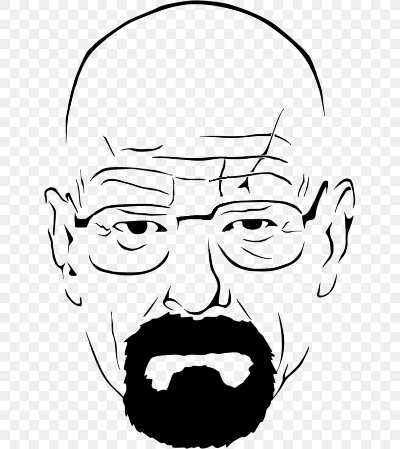Walter White Drawing Line Art PNG