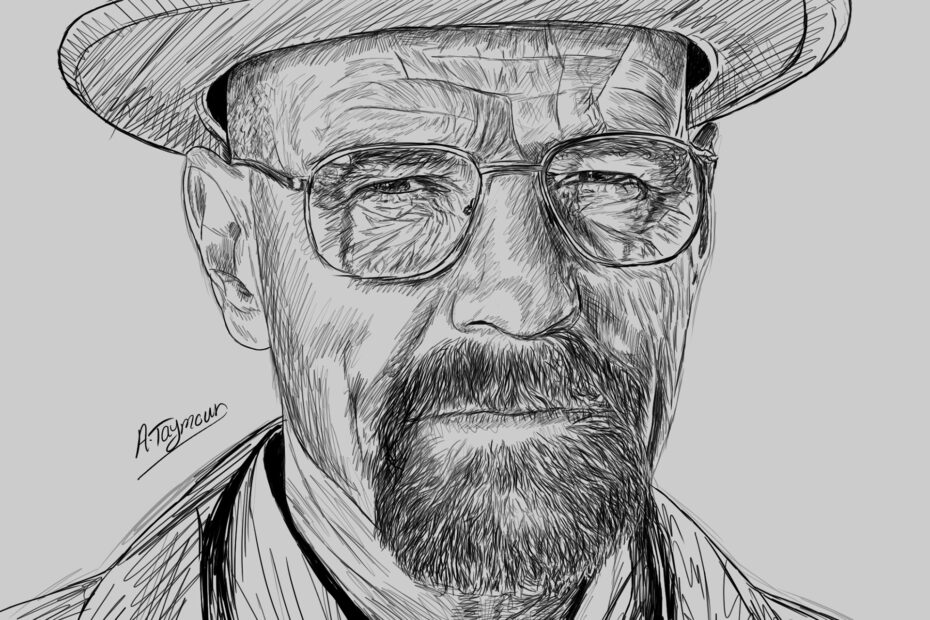 Walter White Sketch Anatomy Drawing 4 Images Behance