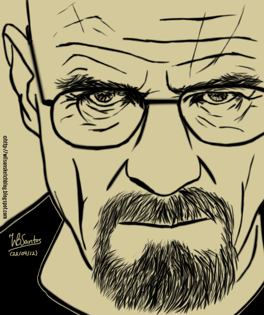 walter white drawing