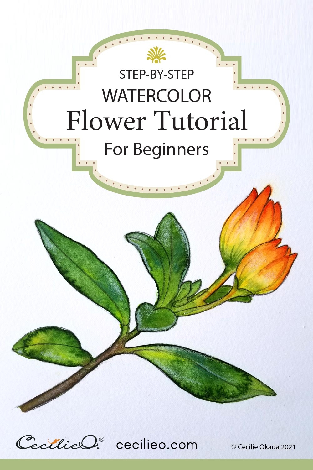 Watercolor For Beginners Tutorial A Radiant Flower