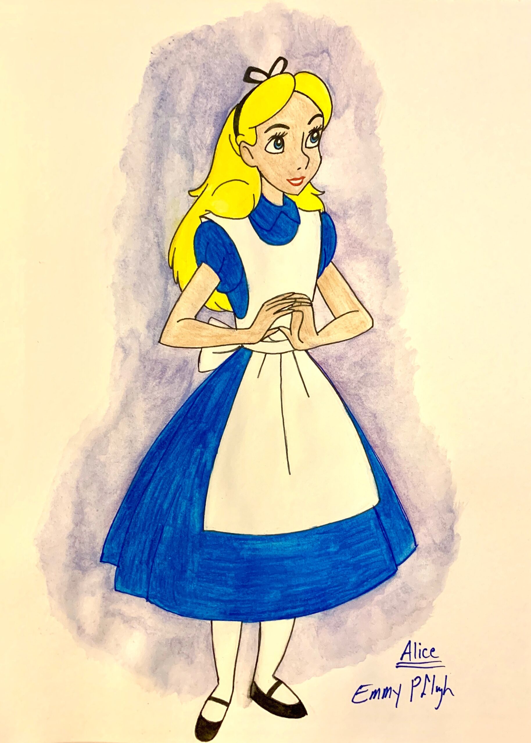 Watercolor Of The Month 14 Alice Disney s Alice In Wonderland 
