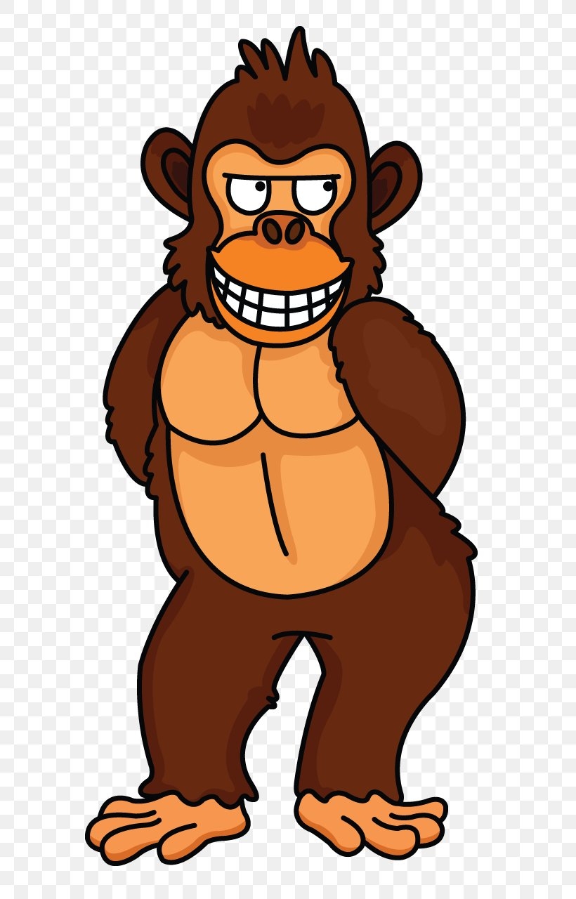 gorilla drawing easy