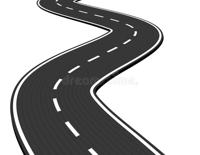 Winding Road Drawing Stock Illustrations 3 422 Winding Road