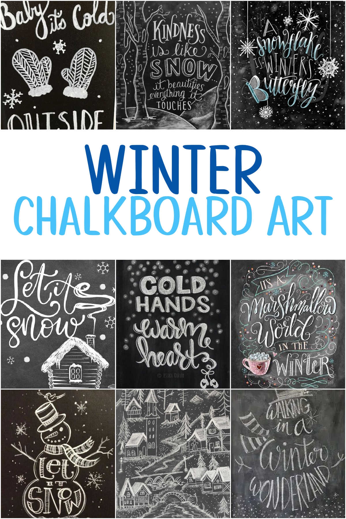 winter drawing ideas for poster