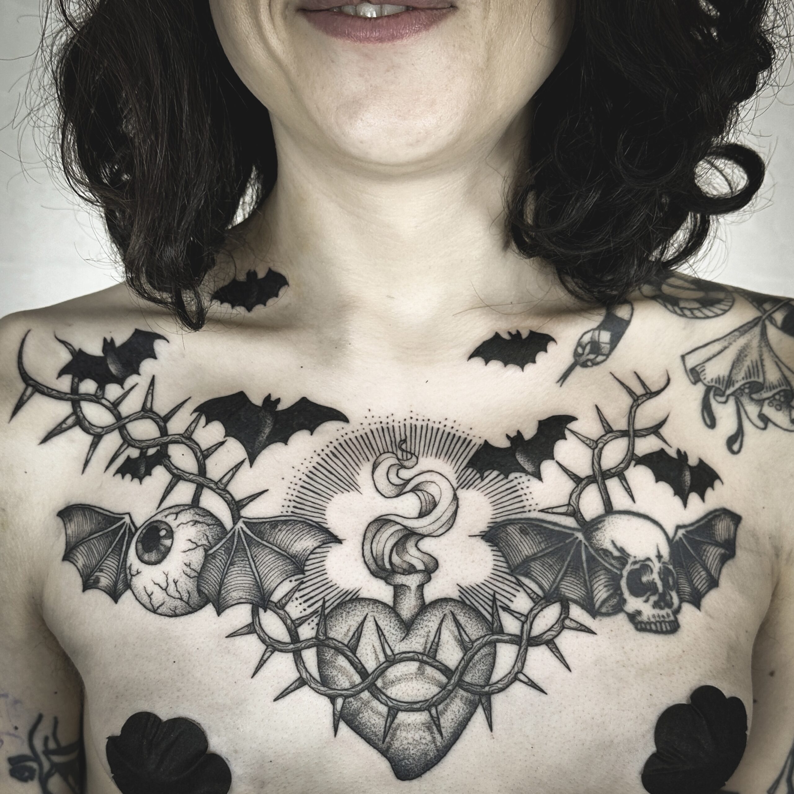 Witchy Chest Tattoos Mystical U0026 Occult Designs Tattoodo