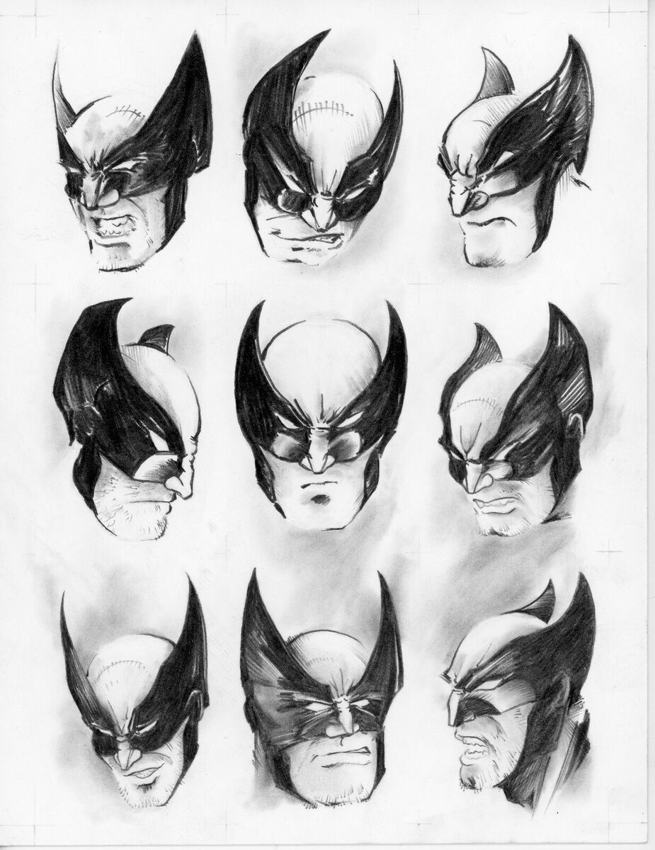 WOLVERINE 9 Cards ART Print Up To 8 5x11