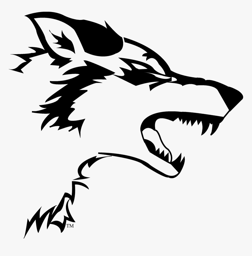 Wolves Clipart Black And White Cool Wolf Drawing Easy HD Png Download Kindpng