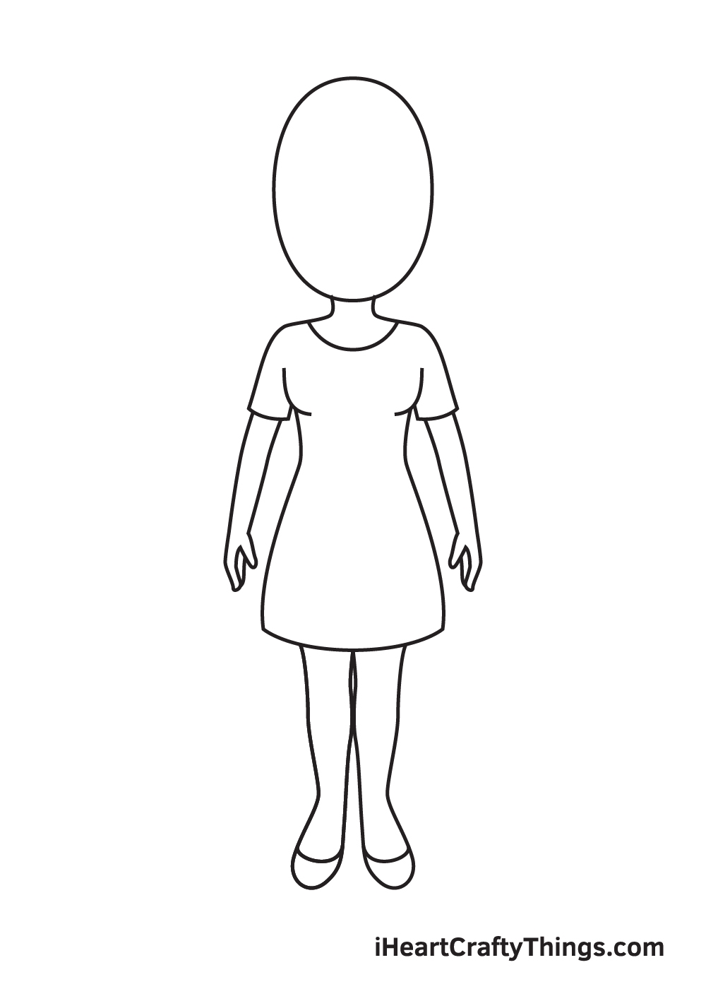 Woman Drawing How To Draw A Woman Step By Step
