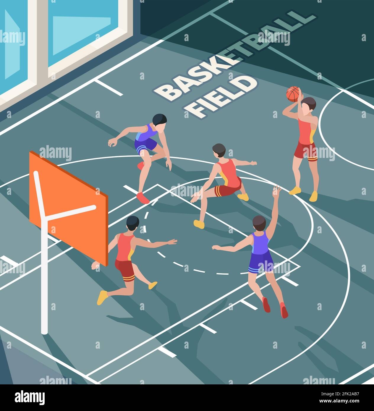 basketball court drawing