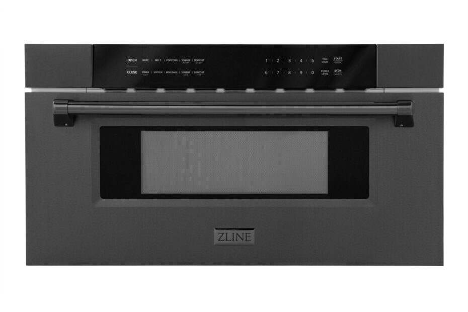 ZLINE 30 In 1 2 Cu Ft Black Stainless Steel Built in Microwave Drawer MWD 30 BS