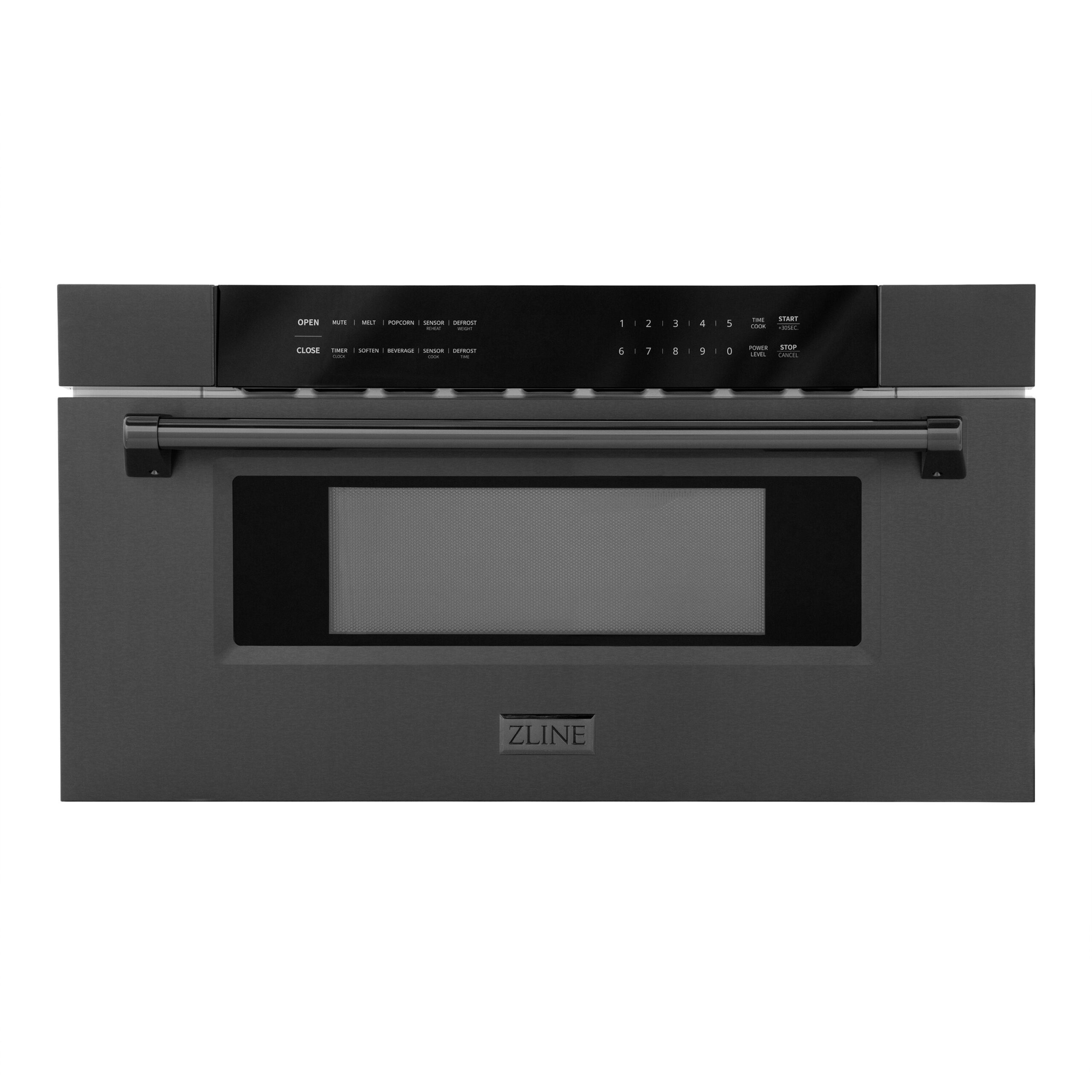 ZLINE 30 In 1 2 Cu Ft Black Stainless Steel Built in Microwave Drawer MWD 30 BS 